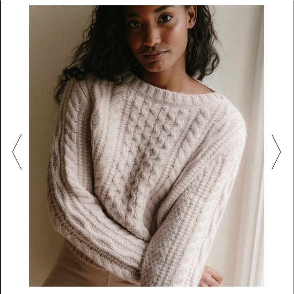 Sweaters - Jenni Kayne Boatneck Cableknit Sweater